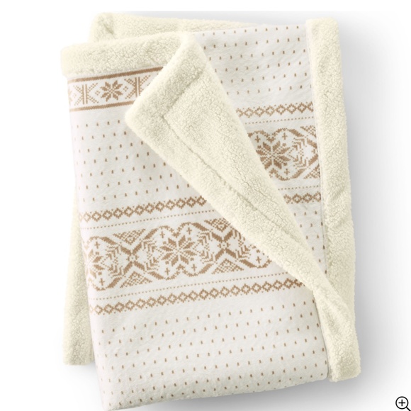 Sherpa Fleece Throw Blanket - Picture 1 of 3